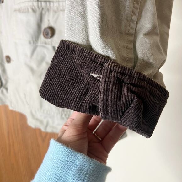 Vtg 90s Swingster Chore Barn Coat Corduroy Collar Workwear Outdoor Utility Farm - Picture 4 of 11